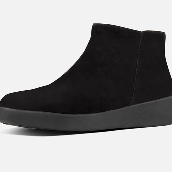 FitFlop SUMI Suede Ankle Boots-  Black - Picture 2 of 13